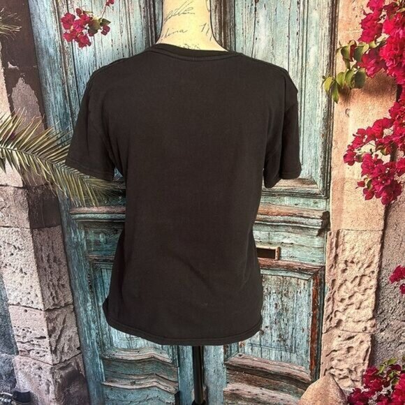 The Rolling Stones black 1975 US Tour T-shirt, size medium, good used condition - Picture 6 of 8